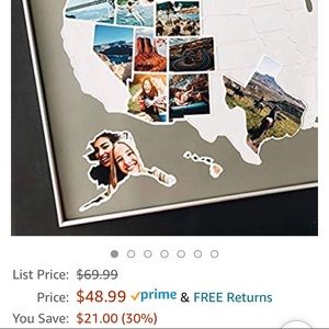 Photo Map USA NWOT